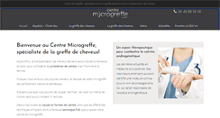 Desktop Screenshot of centre-microgreffe.com