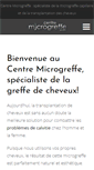 Mobile Screenshot of centre-microgreffe.com
